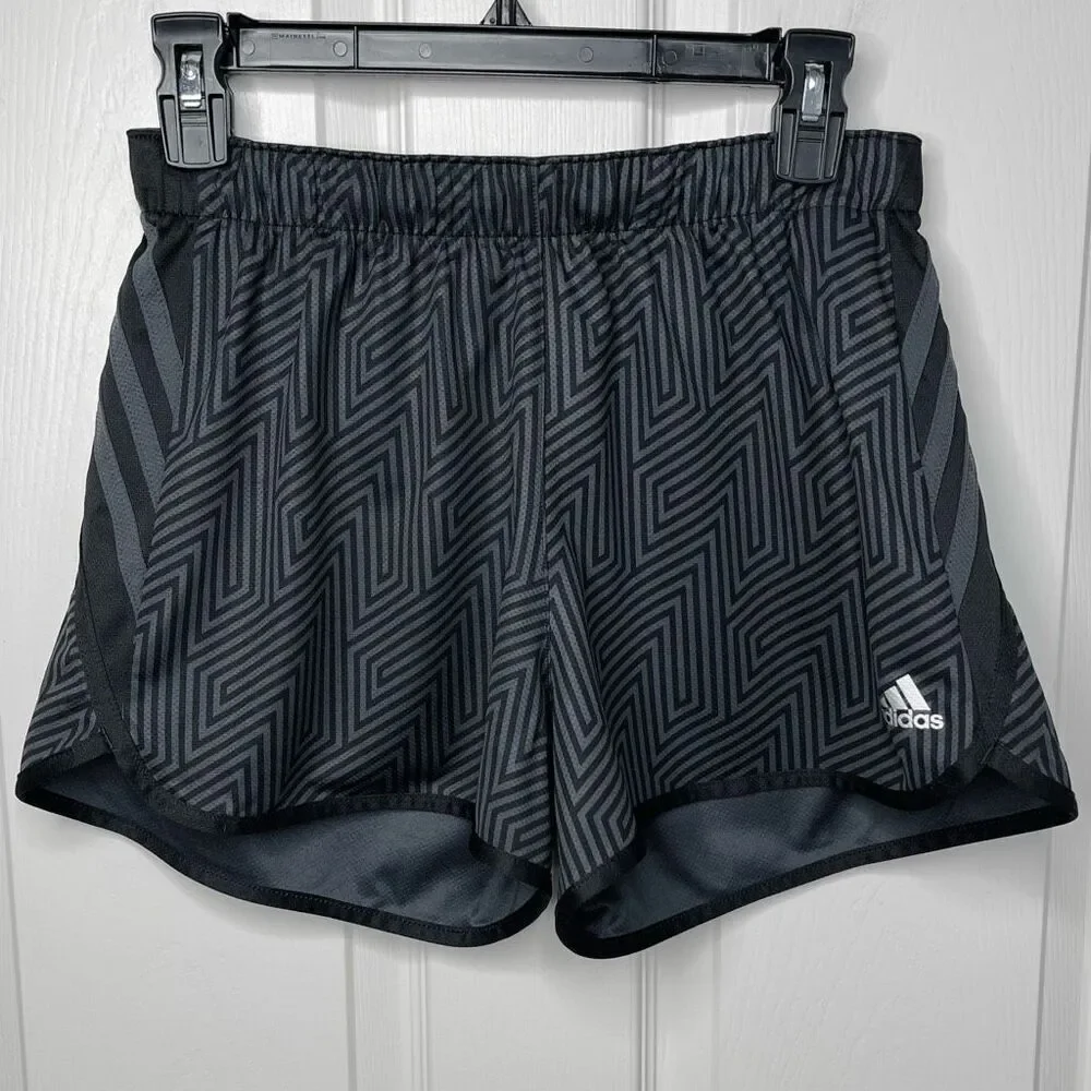 Adidas 3” Inseam Knit Pacer Athletic Shorts (Gray/Black) - Small